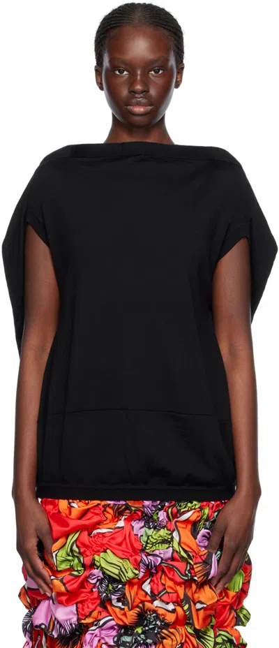 Comme Des Garçons Black Boat Neck Sweater In 1 Black