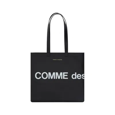 Comme Des Garçons Black Calf Leather Bos Taurus Shoulder Bag