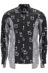 Comme Des Garcons Black Camicia Con Inserti Inside Out