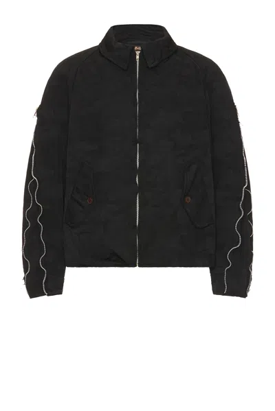 Comme Des Garcons Black Camouflage Pattern Garment Treated Jacket