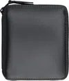 Comme Des Garçons Vertical Zip Around Wallet With Coin Pocket In Black