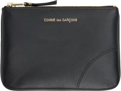 Comme Des Garçons Black Classic Leather Line Pouch In Burgundy