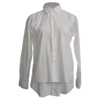 Comme Des Garçons Black  Layered Shirt In White Cotton In Gray
