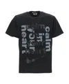 Comme Des Garçons Black  Slogan Printed T-shirt In Black