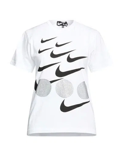 Comme Des Garçons Black  X Nike Woman T-shirt White Size Xl Cotton