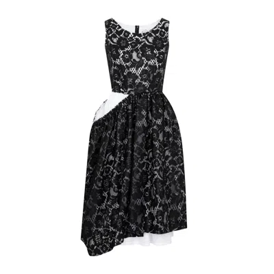 Comme Des Garçons Black Cotton Blend Women's Dress For Ss23