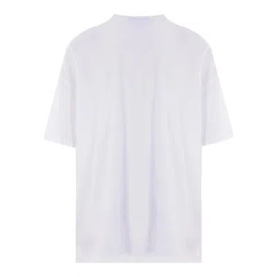 Comme Des Garcons Black Cotton Jersey Nike Print T-shirt In White
