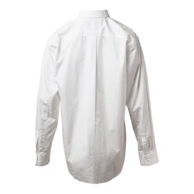 Comme Des Garcons Black Cotton Studs Long Sleeve Shirt In White