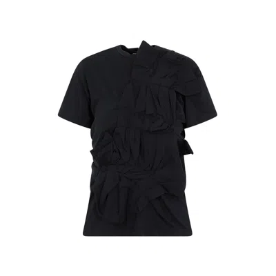 Comme Des Garçons Black Cotton T-shirt For Women