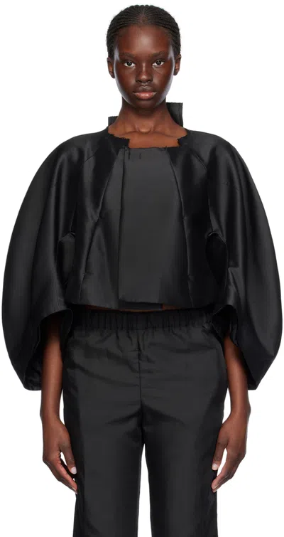 Comme Des Garçons Black Cropped Jacket In 1 Black
