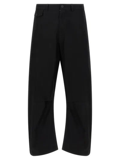 COMME DES GARÇONS BLACK CURVED LEG PANTS