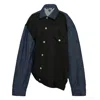 Comme Des Garcons Black Denim Panel Jacket