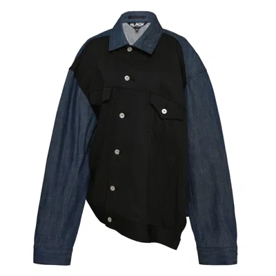 Comme Des Garcons Black Denim Panel Jacket
