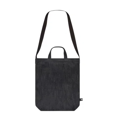 Comme Des Garcons Black Denim Top-handle Tote Bag In Black