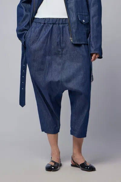 Comme Des Garcons Black Denim Trousers In Blue