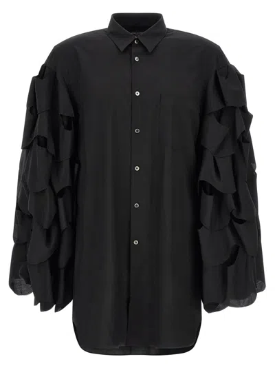 Comme Des Garçons Homme Plus Draped Sleeve Shirt In Black