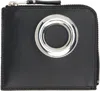 Comme Des Garçons Black Eyelet Line Wallet In Black