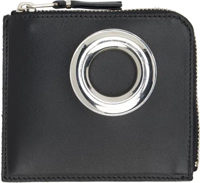 Comme Des Garçons Black Eyelet Line Wallet