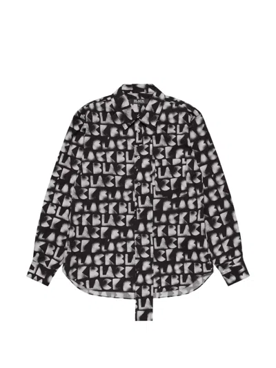 Comme Des Garcons Black Filip Pagowski All-over Print Shirt In Black