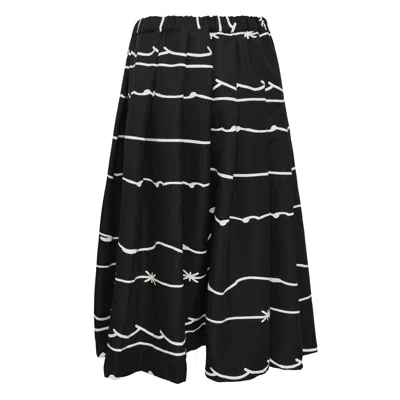 Comme Des Garcons Black Filip Pagowski Print Skirt In Black