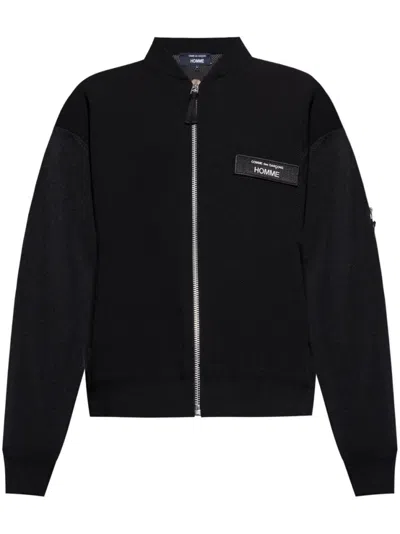 Comme Des Garçons Black Front Zip Bomber