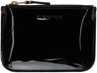 Comme Des Garçons Black Glossy Print Wallet