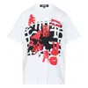 Comme Des Garcons Black Graphic Print Pattern T-shirt In White