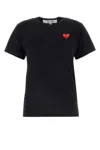 Comme Des Garçons Comme Des Garcons Ladies Black Heart Patch T-shirt In Black