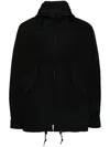 Comme Des Garçons Hooded Jacket In Black