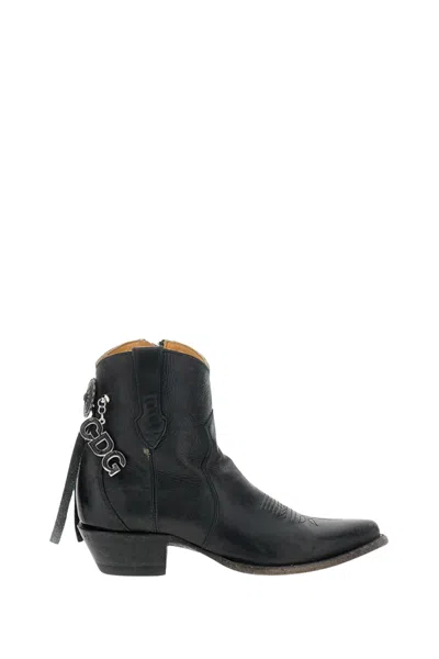 COMME DES GARÇONS BLACK LEATHER BOOTS
