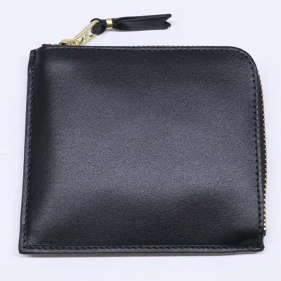 Pre-owned Comme Des Garçons Black Leather Coin Purse/coin Case ()