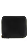Comme Des Garçons Black Leather Wallet In Black