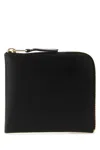 Comme Des Garçons Black Leather Wallet In Black