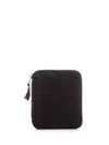 Comme Des Garçons Compact Zipped Wallet Wallets Black In Black