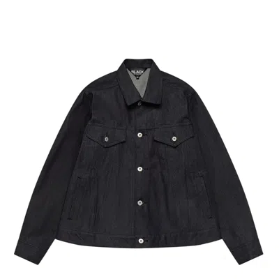 Comme Des Garcons Black Loose-fit Cotton Denim Trucker In Black