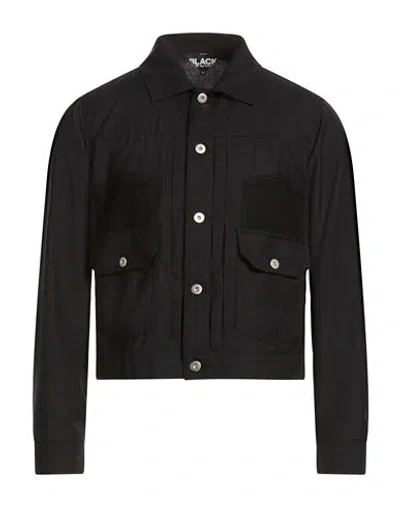 Comme Des Garçons Black Man Jacket Black Size Xl Polyester, Wool