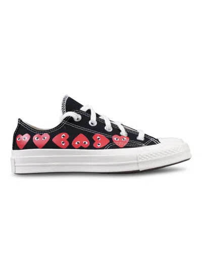 COMME DES GARÇONS BLACK MULTI-HEART SNEAKERS