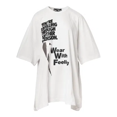 Comme Des Garcons Black Nike X Black Cdg T-shirt In White