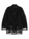 Comme Des Garçons Layered Sheer Jacket Longline Design