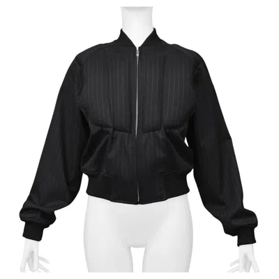 Pre-owned Comme Des Garçons Comme Des Garcons Black Padded Pinstripe Jacket 2010