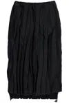 COMME DES GARCONS BLACK PLEATED SKIRT WITH SIDE Z