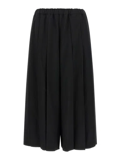 Comme Des Garçons Black Pleated Trousers