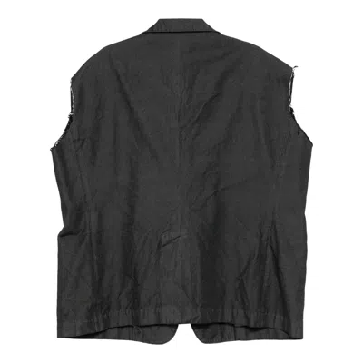 Comme Des Garcons Black Polyeste Cotton Gabardine Jacket In Black