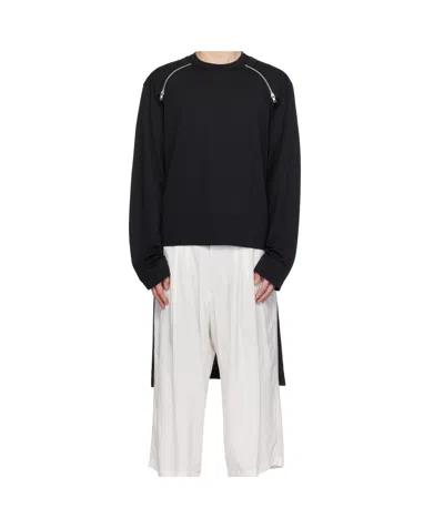 Comme Des Garçons Black Polyester Piqué Long Longsleeve T-shirt