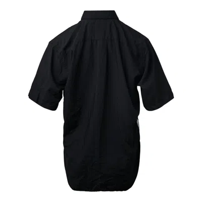 Comme Des Garcons Black Polyester Spun Broad × Cotton Shirt In Black