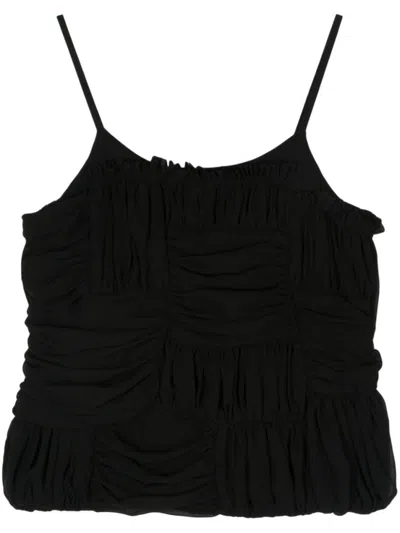 COMME DES GARÇONS BLACK RUFFLED TOP