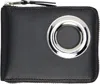 Comme Des Garçons Black Silver Eyelet Wallet In 1 - Black
