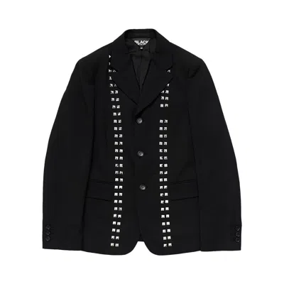 Pre-owned Comme Des Garcons Black Comme Des Garçons Black Single Breasted Blazer With Studs 'black' | Men's Size Xl