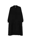 Comme Des Garcons Black Single-breasted Buttoned Coat In Black