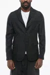 Comme Des Garçons Black Slim Fit Blazer With Flap Pockets In Black